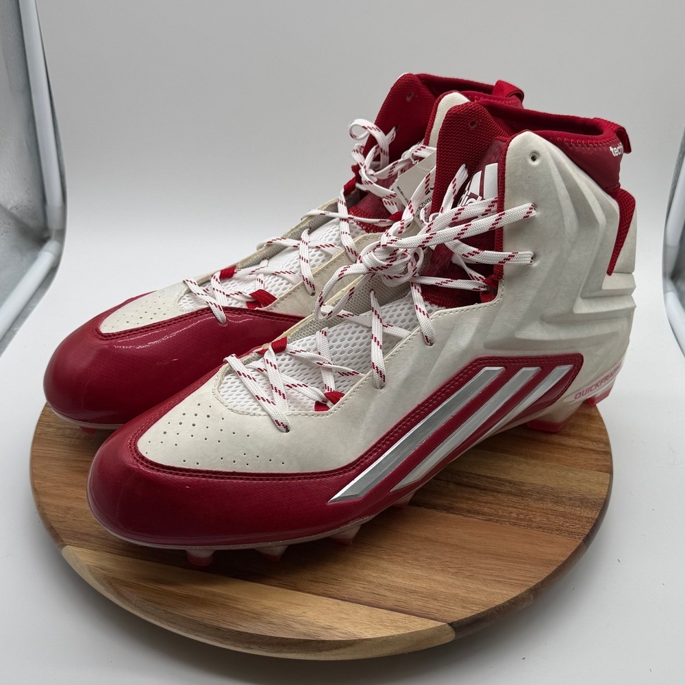 Adidas‎ Crazyquick 2.0 High Size 16 Football Cleats Red White 0745
